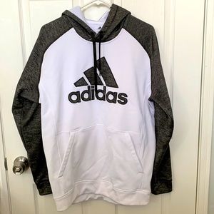 Adidas ClimaWarm White Grey Hoodie